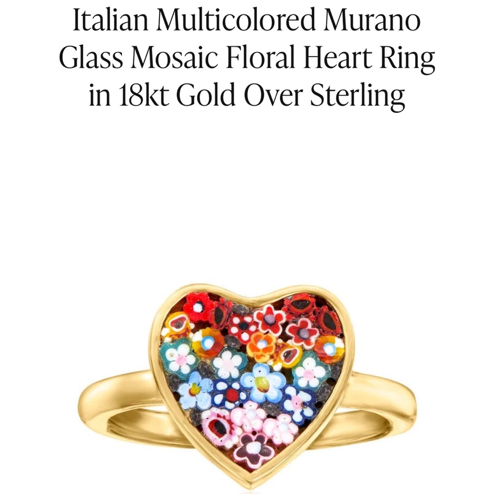 Ross & Simons Heart Ring - Size 7